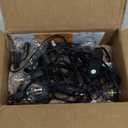 Brightown Outdoor String Lights 29 Feet G40 LED Patio Lights, Plug-in, 13 Plastic Edison Bulbs(1 Spare), Waterproof Connectable Hanging Light for Backyard Porch Balcony Party Decor, E12 Base, Black