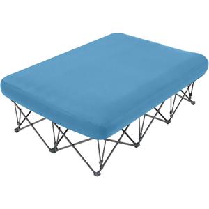 KAMPKEEPER Camping Cot,Camping Cots for Adults,Folding Camping Cot with Inflatable Air Mattress and Carry Bag,for Outdoor Travel Camp Beach Vacation (not Included The Airpump)
