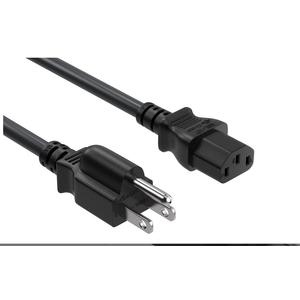Philips UL Listed 10FT 3M Computer Power Cord, NEMA 5-15P to C13, 10A 125V, 18AWG, Black Replacement AC Power Cord, Printer Power Cord, PC Power Supply Cable, Monitor Power CableM
