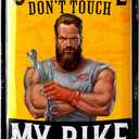 2Pack LANOLU Vintage Tin Sign - CHOOSE LIFE don#t touch MY BIKE - Biker Rules, Motorcycle Wall Decor, Vintage Metal Art, motorcycle metal sign for garage - embossed 12x8", 
Dad's Garage Metal Sign 'Will Fix This Someday' - Perfect for Decor, Gifts, Papa's Workshop Accessories - Vintage Tin Sign 12x8"