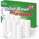 Toilet Bowl Cleaners Bleach Tablets 54 PACK, Automatic Toilet Tank Cleaner, Bathroom Cleaner Against Tough Stains, No Scrubbing, Continuous Clean, Sparkling Fresh