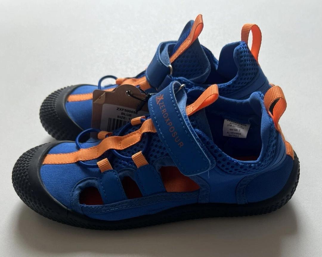 Zeroxposur Kids Youth Outdoor Footwear Water Sandals Blue Orange Size 4
