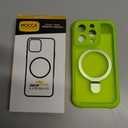 MOCCA Design for iPhone 15 Pro Case with Magnetic Invisible Stand [Full Camera Protection] [Compatible with Magsafe] Military Drop Shockproof Translucent Matte Phone Case Cover 6.1",Fluorescent Green