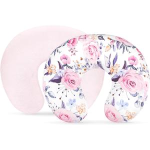 Nursing Pillow Cover 1 Pack, Minky Removable Nursing Pillowcase for Breastfeeding Pillows, Reversible Feeding Slipcover for Baby Boys/Girls, Super Soft Comfortable (Stylish Floral)