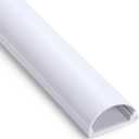 Cord Hider 39in, Cable Hider for 2-4 Cords, Cord Covers for Wires on Wall, Wire Covers for Cords Wall Mount TV, Cable Raceway White, 1 x L39in, W1.4in x H0.7in