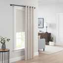 Eclipse Barnes Curtain Rods, Blackout Curtain Rod, 1 Inch Wrap Around Adjustable Curtain Rod, Curtain Rods For Windows 48 to 86 Inch, Matte Black Curtain Rod