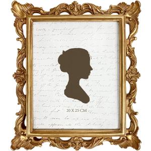 AELS 8x10 Inch Vintage Picture Frame, Elegant Antique Photo Frames with Glass Front, Photo Display, Tabletop Wall Hanging, Gift Ideas, Golden Bronze
