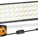 180W LED Shop Lights with 10FT Cord, Swtich, Aluminum 20000LM Ultra-Bright Garage Light, 5000K Daylight, IP66 Waterproof Bay Lighting for Garage, Workshop, Warehouse, Outdoor (1 Pack)
