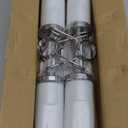 Pair of 16" Olympic Dumbbell Handles, Loadable Dumbbell Bars for 2-inch Olympic Weight Plates Great for Home Gym Strength Training, Weight Bars with 2 Pair of Spring Collars