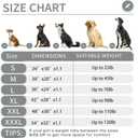 KHONSU PET Dog Bed Mat for Crate 1.1in Slim Cooling Pad Reversible Flannel & Waterproof Canva for XXXL Dogs up to 130 lbs, Fits 54"x33" Basic Crate
