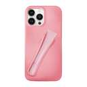 Generic Lip Gloss Phone 15 Pro Case - Premium Silky Silicone Lip and Phone Case with Puffy Back and Tactile Buttons for Easy Grip - Protective and Stylish Case Phone 15 Pro (Pink)