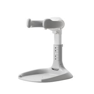 Baby Shower Stand, Baby Bath Support, Shower Standing Support with Adjustable Height and Armrest, Bath Stand with Anti-Skip and Shower Head Holder, Bath Essentials for Infants 