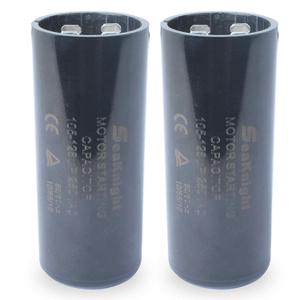 105-126 uf MFD Capacitor 220-250VAC,Motor Start Capacitor Replacement for Compatible with Franklin 1HP, 1.5hp and 2HP Well Pump Control Box Pack of 2