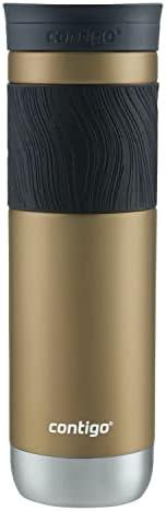 Contigo Byron 2.0 Stainless Steel Travel mug with Snapseal Lid and Grip, 24oz, Chardonnay, BPA Free and Leak Proof