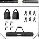 EMART Photo Backdrop Stand kit, 8.5 x 10 ft Back Drop Adjustable Frame for Photography, Photoshoot Banner Background Support Holder for Parties Dectoration