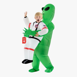 Morph Kids Astronaut Inflatable Alien Costume, Blow Up Alien Outfit, Boys Halloween Costume, Halloween Costumes for Kids, One Size