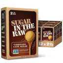 In The Raw Granulated Turbinado Cane Sugar, No Erythritol, Pure Natural Sweetener, Hot & Cold Drinks, Coffee, Cooking, Baking, Vegan, Gluten-Free, Non-GMO, Bulk Sugar, 2lb Bag (12-Pack)