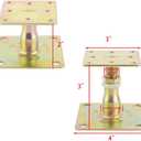 4 Pack Adjustable Floor Jack,Mini Screw Jack,Post Floor Joist Jacks,Adjustable Deck Support,Floor Jack Post,Deck Foundation,for Leveling Joist,Floor,Galvanized,2"-3" Range of Adjustment