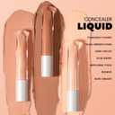 Kaely Liquid Concealer for Older Women, Under Eye Brightener Full Coverage Concealer for Dark Circles, Color Correcting Foundation Face Makeup Waterproof, Vegan & Cruelty-Free, 10 Deep Honey