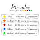 Presadee 15-20 mmHg Moderate Compression Foot Swelling Leg Ankle Open Toe Sleeve (Beige, 5X-Large)