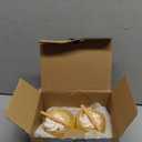 Set of 2 Hand Blown Glass Steamed Dumpling Ornament, Hanging Glass Chinese Food Ornaments for Christmas Tree