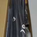 2 Pack Curtain Rods for Windows 30 to 68 Inches2.5-5.7 Feet, 1 Inch Diameter Adjustable Single Window Rod, Decorative Drapery Rods, Crystal Diamond Finials, Black