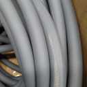 Garden Hose 5/8" x 100ft Brass Rubber Heavy Duty Water Hose 600 PSI Burst Pressure, Durable Flexible Hose for Yard, Car Wash, Pets Gray