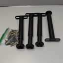 4 Pcs Adjustable Height Bed Support Legs 10-17 inch, Bed Frame Center Support Legs for Bed Frame/Bed Center Slat/Furniture, Heavy Duty Metal Bed Legs Replacement Bed Slats Support Legs