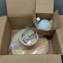 LITFAD Close to Ceiling Lamp Nordic Minimalist Wooden Small Ceiling Light Fixture for Bedroom Corridors Balconies, 11" W x 7.1" H 110V-120V