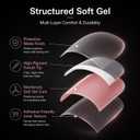 Press On Toenails French Tip 240Pcs Sharp Square Soft Gel Toe Nail Press Ons, Matte Berry Pink Fake Toenails, 15 Sizes Toe Nail Tips for DIY Pedicure