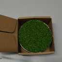 Golf Hole Cup Putting Green for Backyard Practice Putting Green Hole Simulated Lawn and Metal Base(2 Pieces)