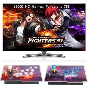 FVBADE [32000 Game in 1] 78S Pandora Box Retro Games Arcade Game Console with Two Separate Host for PC & Projector & TV 3D Games 1-4 Players Category Favorite List Save/Search/Hide/Pause/Delete