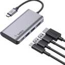 Belkin USB C Hub, 4-in-1 Multi-Port Laptop Dock with 4K HDMI, USB C Docking Station with 100 Watt Pass-Through Power Delivery, 2 X USB A Ports For MacBook Pro, Air, iPad Pro, Chromebook and More