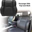 SecosAutoparts Passenger Top Lean Back Replacement Perforated Leather Seat Covers Black Compatible with Dodge Ram 2500 3500 4500 5500 Laramie Sport SLT 2009 2010 2011 2012