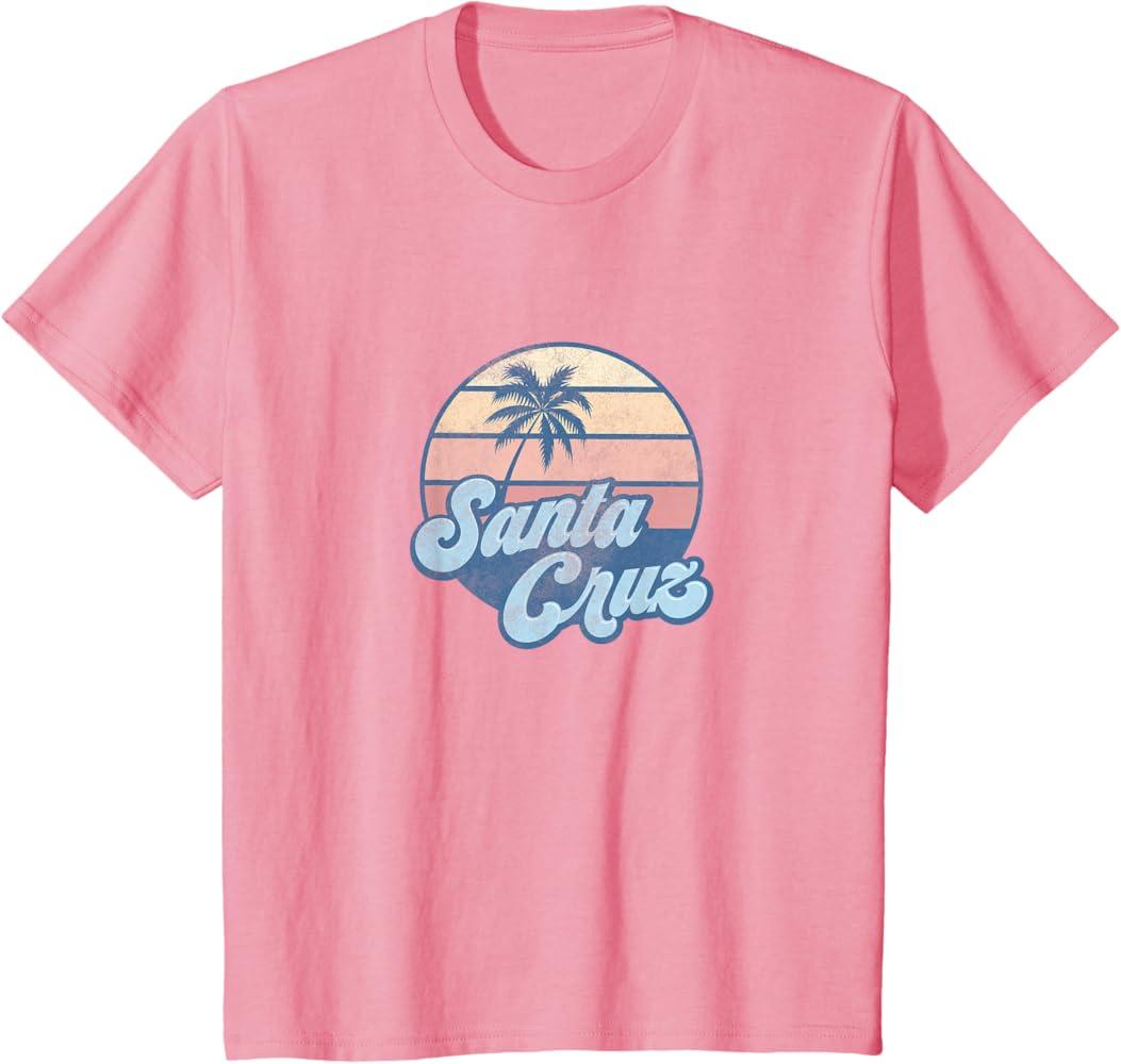 Santa Cruz California CA T Shirt Vintage 70s Surfer Tee T-Shirt XS