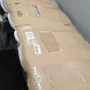 Furinno Roanne Upholstered Tufted Headboard, Full, Denim