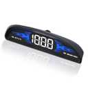 Car HUD Display, GPS Digital Instrument Panel Speedometer with Speedometer MPH/Overspeed Warning, Universal Fit, Easy Installation,for All Vehicle.