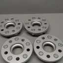 Customadeonly 5x114.3 to 5x120 Wheel Adapters (4pc 15mm Thick) Hubcentric M12x1.5 Studs Compatible for Mazda Mitsubishi with 5x114.3, 67.1 Hub to Use 5x120 Wheel -Trimming Factory Studs May Required
