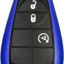 1 New Blue Keyless Entry 4 Buttons Remote Start Car Key Fob Fobik M3N5WY783X, IYZ-C01C 56046707AE for Town Country Dodge Challenger Charger Durango Grand Caravan Journey & Ram