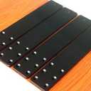 4 Pack L14 x W 2.5" 10mm Thick Hidden Countertop Support Brackets, Straight Steel Countertop Support Brackets Solid Floating Shelf Bracket for Countertops Frosted Black