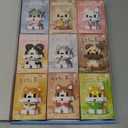 QISHOUTING 9 Packs Mini Dogs Building Blocks for Kids 6 7 8 9 Years Old, 9 Styles Small Cute Dog Building Set,Miniature Dog Figurine Toys for Adults Women,Birthday Party Favors Stocking Stuffers