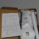 Projector Mount for Ceiling/Wall - -Inch Screw Adjustable Tilt&Swivel Hanging Wall Mount Hanger Rack with Extension Pole for Mini Projector with Cable Ties (White)