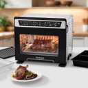 Cuisinart 15-in-1 Extra-Large Digital Air Fryer Oven with 9"x13" 2-in-1 Pan, Air Fry 4 Lbs of Wings, Cook a 13 Lb Turkey or 5+ Lb Chicken, Toast 9 Slices of Bread, and Bake a 13" Pizza, TOA-112