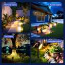 Solar Spot Lights Outdoor Waterproof IP65, 3 Modes Solar Lights Outdoor 35 LED Landscape Lighting, Spot Uplights for Garden Patio Yard Walkway Driveway House Backyard, 6 Pack Warm White(3000K)