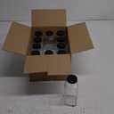 Alotpower 12 oz Glass Juice Bottles with Lids 12Pack, 360ml Square Reusable Drinking Bottles for Juicing, Water, Kombucha Juices, Milk, Beverages and More (12fl.oz, Set of 12)