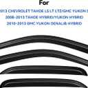 Window Visors Rain Guards for 2007-2014 Chevy Tahoe/GMC Yukon, Out-Channel Window Vent Wind Deflectors Visors Shades for 07-14 Tahoe/Yukon