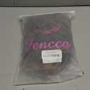 Fencca Brown Highlights Long Curly Wigs for Women Heat Resistant Synthetic Hair Brown Mixed Blonde Wave Curly Wig