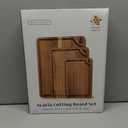 EDELHAUS Cutting Boards for Kitchen (Set of 3) Beeswax Finished Acacia Wood Cutting Board, Mineral Oil Free Wooden Cutting Boards non Toxic with Juice Groove, Non-Slip Feet, Charcuterie Boards