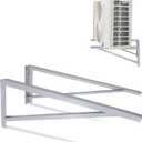 Cambridge 42" Steel Wall Mounted Brackets for Mini Split Type AC - 600 lbs. Capacity, Powder Coated 10 Gauge Steel Triangle Brackets for Condenser or Heat Pump, 2 Pieces