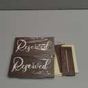 Reserved Table Signs for Wedding Events - 6 Pcs Wood Table Reserved Signs for Wedding, Church Pew for Reception Ceremony Decorations, Reserve Sign for Tables